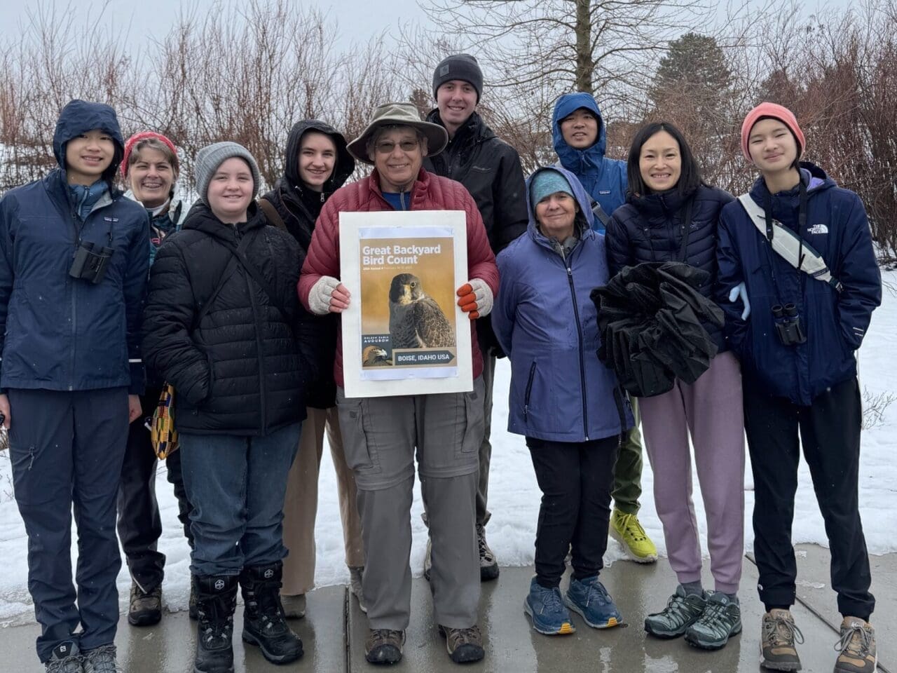 People participating in GBBC together.