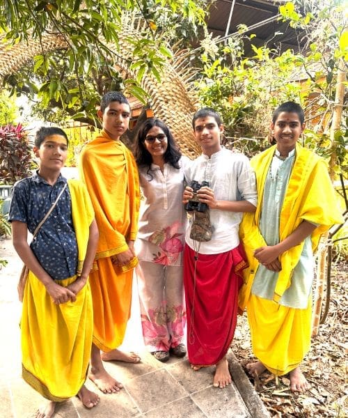 A group of people smiling.