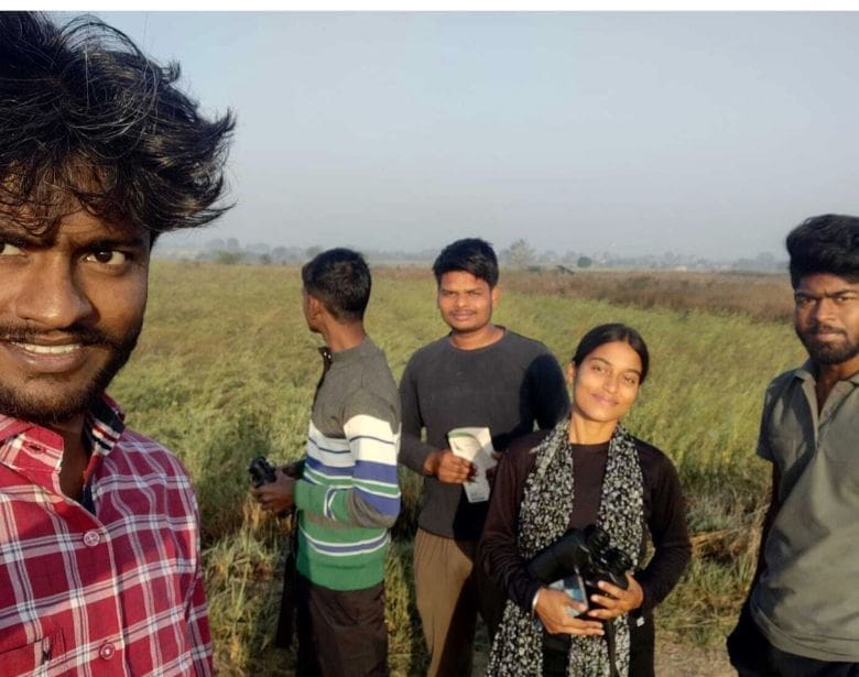 A group of people smiling.